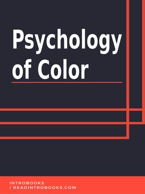 cover image of Psychology of Color